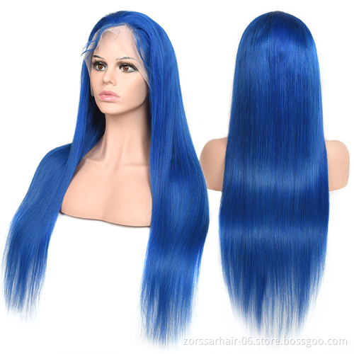 Hot Selling Colored Brazilian Hair Wigs Transparent HD Lace Wigs Human Hair Silver Gray Lace Front Wigs For Black Women
